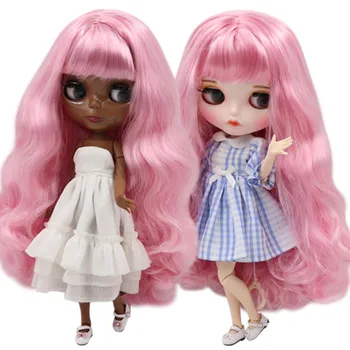 LEDINIS DBS Blyth Lėlės 1/6 bjd 30cm individualų veidą nuogas bendras kūno rožinė plaukų mergina dovana BL1050/1017