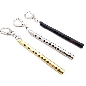 Mini Muzikos Instrumentas Kišenėje Keychain Cosplay Fleita Paketų Prižiūrėtojų Raktinę Key Chain Pakabukas Pasiūlymo Priedai
