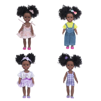 Y3NF Kūdikių Lėlės Žaislas Afrikos Amerikiečių Lėlės Priedai Tinka Naujagimiams