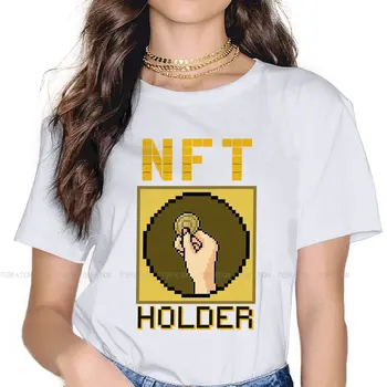 SAVININKAS Stiliaus Marškinėlius Girl NFT Ne Pakeičiamos Simbolinis Blockchain Aukščiausios Kokybės Grafinis Marškinėliai trumpomis Rankovėmis Ofertas