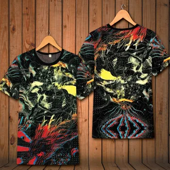 Kinų stiliaus drakonas aukščiausio lygio prabangus spausdinimo trumpas rankovės marškinėliai Vasaros 2018 kokybės minkštas patogus elastingas marškinėliai menM-6XL 2