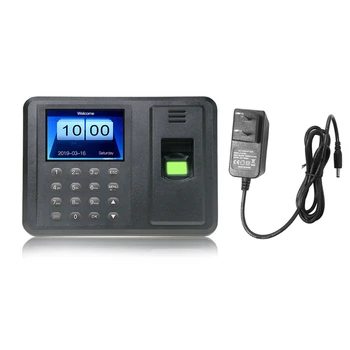 A8 2.8 colių Biometrinių Lankomumo Sistema, USB pirštų Atspaudų Skaitytuvą Laikrodis Darbuotojų Kontrolės Mašina, Elektroninis Įtaisas, ispanijos Lt