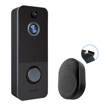 Belaidžio Vaizdo Doorbell Kamera 1080P Plataus Kampo Objektyvas, Wifi durų skambutį, ir SPINDULIŲ Naktinio Matymo, IP65 Vandeniui