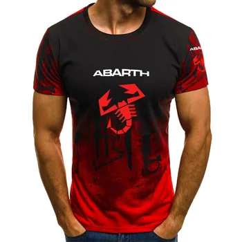 3D splash rašalo dizainas madinga T-shirt Prekės Medvilniniai vyriški T-Shirt abarth logotipas spausdinti Punk Hip-Hop Street Style vasaros vyrų Tees