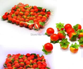 Specialių 30pcs Netikrą Šiek tiek Raudonų Pomidorų Dirbtinis Pomidorų Vaisių Dirbtiniais Maisto Namas, Virtuvės Šaliai Dekoro