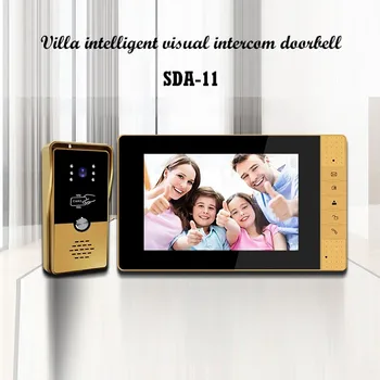 SDA-11 Pažangi Vaizdo Domofonas Doorbell Villa Ryšio Prieigos Kontrolės Sistema, Laidinis HD Vaizdo Stebėjimo Doorbell