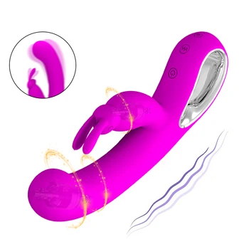 Moterų Masturbacija Suaugusiems 12 Greičiu Klitorio Stimuliatorius Sekso Žaislas, skirtas moters G-spot Masažas Triušis Dildo, Vibratoriai