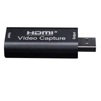 4K HDMI-suderinama Su USB 3.0 Filmavimo Kortelės Dongle 1080P 60fps HD Vaizdo įrašymas Grabber už OBS Užfiksuoti Žaidimo Kortelės Gyventi 0