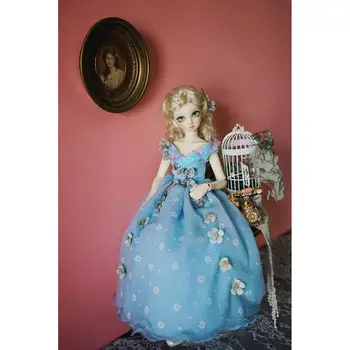 Fantazijos Lolita Dress Visą SetFor 1/6 1/4 MSD 1/3 YOSD BJD Doll Dollfie Apranga