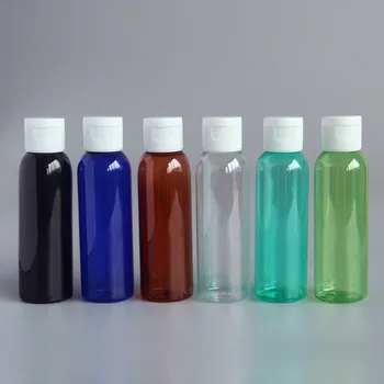 60ml Mini Tuščias Kosmetikos Losjonu Butelis Su Flip Kepurės Šampūnas Plastiko Konteineris, Skysto Muilo, Kosmetikos Pakuotės, PET Butelis