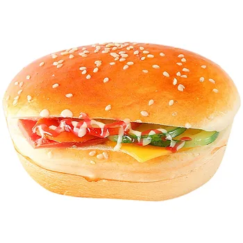 Dirbtinis Hamburger Gyvas Maistas Duona Modelis Fotografija Prop Namų Virtuvėje Modeliavimas Maisto Produktų Modelio Apdaila, Virtuvė 1