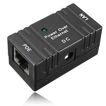 10/100 Mbp Passive POE DC Power Over Ethernet RJ-45 Purkštuvas Splitter Sienos Kabo Adapteris IP Kameros LAN Tinklo 1PC 0