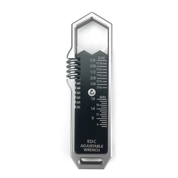 Lieti Mini EDC Veržliaraktis 6-19mm Aukščio Metalo Mažas EDC Veržliarakčio Daugiafunkcinis Mažas Raktas Veržliaraktis Kišenėje Įrankiai Lauko Įtaisą 3