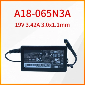 Originalus Naujas A18-065N3A 19V 3.42 A 3.0x1.1mm 65W Energijos Adapteris, Skirtas 