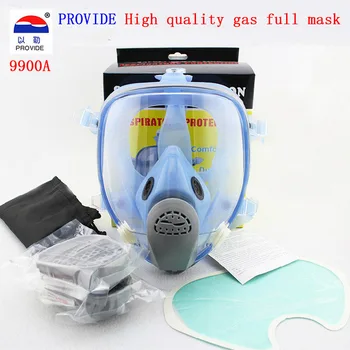 PROVID 9900A respiratorius dujokaukę Aukštos kokybės Silikagelio PC veidrodis visą veidą respiratorius pesticidų Dažymas cheminis dujų kaukė