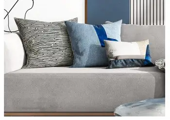 Šviesos prabanga sofos užvalkalas mėlynos spalvos siūlėmis berniukas kambarį bay lango modelis kambarys užvalkalas