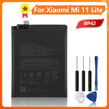 Originalus Baterijos BP42 Už Xiaomi Mi 11 Lite 4250mAh Pakeitimo Telefono Baterija + nemokamas įrankiai 0