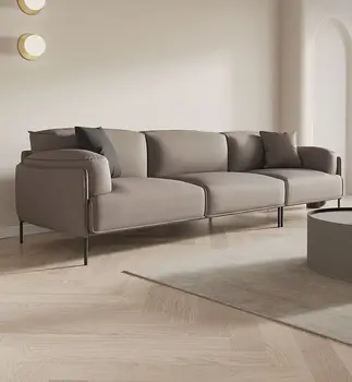 Modernios šviesos prabanga sofa paprastas stilius technologijos audinio kambarį audinio sofos derinys net raudona tiesiai eilės Dizaineris