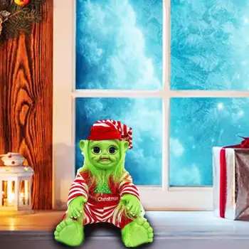 Pliušinis Kalėdų Elf Žaislas, Skirtas Vaikų Gimtadienio Dovanos Juokinga Žalia Elf Vaikams, Žaislas, Lėlė Šalies Pakabukas Papuošalai Namuose Kalėdų Dekoro