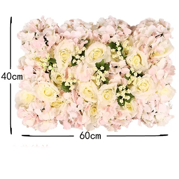 40*60cm Prabanga pritaikyti šilko rožė dirbtinių gėlių sieninės žolės bazės 
