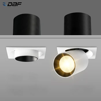 [DBF]360 Laipsnių Pasukti Downlight Embedded Tampus Downlight Pritemdomi 7W 10W 12W Lubų Dėmesio centre Salė, posėdžių Kambarys
