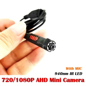 Super Mini HD HAINAUT 720P, 1080P vaizdo Kamera VAIZDO Home Security 940nm IR LED Garso Kamera Su Mic 1MP 2MP HAINAUT Mini Kameros