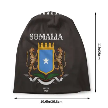 Somalio variklio Dangčio Skrybėlę, Mezgimo Skrybėlių Mados Rudens-Žiemos Lauko Skullies Beanies Skrybėlę Somalio Vėliavos Unisex Šiltas Dvejopo naudojimo Bžūp 1