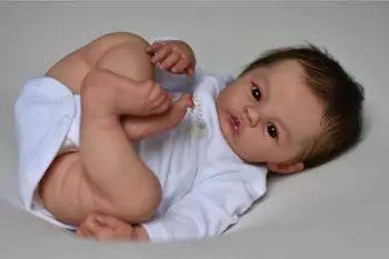 18 Colių Tikroviška Pieva Bebe Reborn Lėles Su Matomas Venų Minkšto Silikono Vinilo Reborn Baby Doll, Žaislų, Pavyzdžiui, Nekilnojamojo