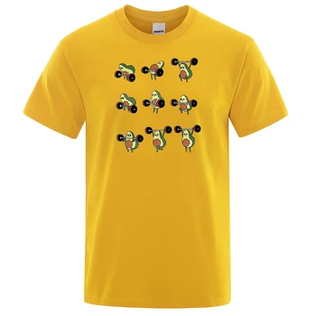 Animacinių Filmų Mielas Pasinaudojo Avokado Print T-Shirt Mans Mados Negabaritinių Tshirts Atsitiktinis, S-Xxxl Drabužių Gatvės Retro Vyrų T-Shirts