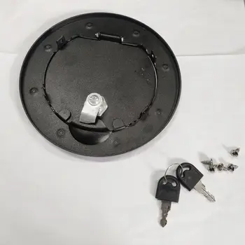 Aliuminio Degalų bako Durų Dujų Bako Dangtelio Mygtuką-Black Tinka Wrangler JK 0
