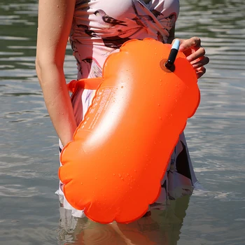 1PC Plaukti Krepšys Neperšlampamas PVC Pripučiamas Plaukti Plūduro Vandens Sportas Gelbėtojas Plaukimo Gyvenimo Plūduro Sausu Oru Gniūžtės Buriavimo Pravažumo Krepšys