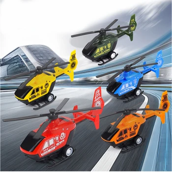 1PCS Sraigtasparnio žaislas traukti atgal, vaikų mini modeliavimo orlaivių lėlės orlaivio modelis įspūdį lėktuvo žaislą dovanų atsitiktiniai pristatymas