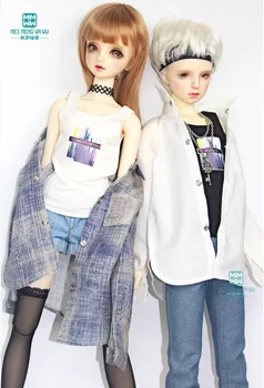 BJD doll drabužiai tinka 58--60cm 1/3 Žaislai, Sferiniai bendras lėlės mados Megzti liemenė su kelis modelius Mergina dovana 0