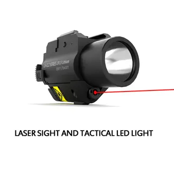 Taktinis Red Dot Lazerio Akyse Strobe Šviesos Tinka 20MM picatiny geležinkelių lazerinis rodiklis Medžioklės AIrsoft ginklų priedai 5