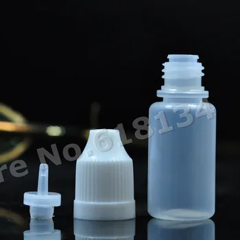 Didmeninė aukštos kokybės 10ml suspaudus plastiko skysčio buteliukas su lašintuvu ilgas plonas patarimai