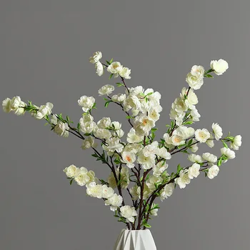 Šiaurės Ilgai Filialas, Peach Blossom Aukštos kokybės Padirbtų Dirbtinių Gėlių Vestuvių Kambarį Lentelė Gėlių, Augalų Dekoravimas Ornamentais
