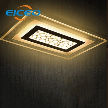 (EICEO) Nuotolinio Valdymo Kambarį Žibintai Modernus Minimalistinis LED Lubų Šviesos Lempos Tamsos Kūrybos Plonas Stačiakampis Naujų Meno