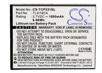 CS 1800mAh / 6.66 Wh baterija TCL P331M TLi019CA