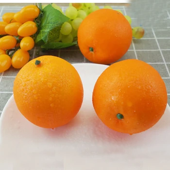 8pcs Aukštos imitacija netikras, dirbtinis, apelsinų Vaisiai ir dirbtinės plastikinės netikrą imituojamas apelsinų vaisiai modelis