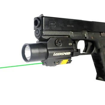 Taktinis Pistoletas Šautuvas Ginklas LED Ginklą Šviesiai Žalia Red Dot Lazerio Akyse Combo savigynos Weapongs Tikslas Lazerinių Šviesos Combo
