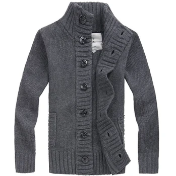 Vyrų Megztiniai Kietas, Rudens Atsitiktinis Naujų Tinka 2020 Megztiniai Britų Stiliaus Megztinis Mados Slim Vėjo Paltai Homme Vyrams
