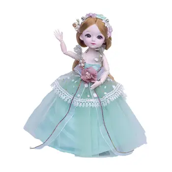 12 colių 1/6 BJD Doll Princesė Mergina, Pilnas Komplektas Makiažas Suknelė 2