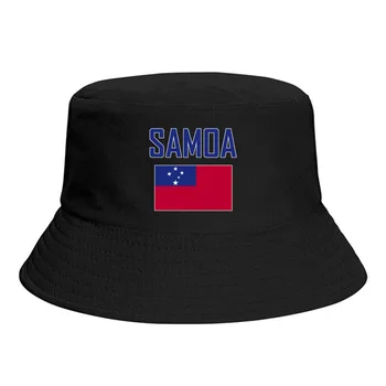 SAMOA Vėliavos Kibirą Skrybėlės Spausdinti Cool Gerbėjai Saulės Pavėsyje, Paprastas Klasikinis Lauko Vasaros Žvejys Kepurės Žvejybos Bžūp 0