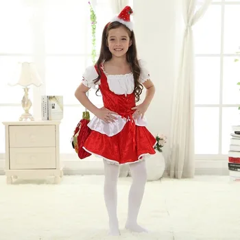 raudona kalėdų suknelė mergaitėms juokingas kalėdų kostiumai vaikams merginos kalėdų drabužiai kalėdų veiklos naujųjų metų dovana