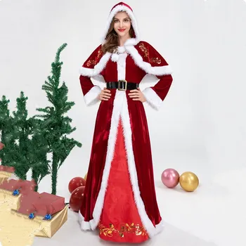 Europos Ir Amerikos Kalėdų Senelio Kostiumas Suaugusi Kalėdų Suknelė