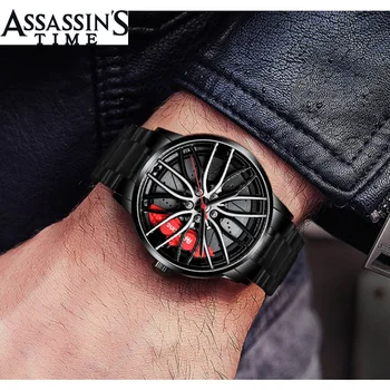 Assassin'sTime europos sąjungos Oficialusis autentiški visiškai automatinis judėjimo žiūrėti Vyrų vandeniui varantys stilius ne mechaninis laikrodis laikrodžiai kinija 3