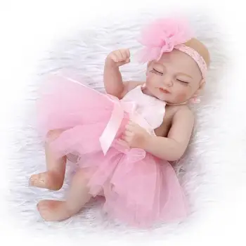 10In Reborn Baby Doll Minkšto Silikono Mergina Žaislas 26Cm Vandeniui Rožinė Mergaitė Dovana Naujų Žaislų Mergaitėms Reborn Baby Doll, Filmas, TV 0