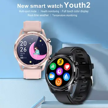 Youth2 Smart Watch Vyrai Moterys Jutiklinių Vandeniui Multi Surenka Smartwatch Širdies Ritmo Monitorius Sport Fitness Tracker Rankiniai Laikrodžiai