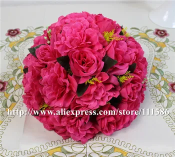 SPR-slyvų 10vnt/daug vestuvių kelių sukelti dirbtinės vestuvių stalo rožių gėlių siena centro gėlių kamuolys apdaila 2