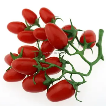 Gresorth Dirbtinis Raudoni Vyšniniai Pomidorai Tikroviška Vaisių Netikras Maistas Buveinės Šalies Virtuvės Puošmena - 1 Pak